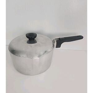 Vintage Wagner Ware Magnalite 3 Qt Aluminum Saucepan Pot & Lid Sidney -O- 4682 P